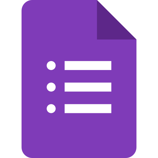 Google Forms logo, the online survey tool by Google.