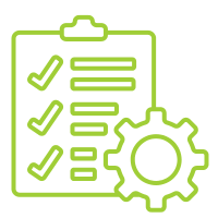 A funnel icon with a clock and figures indicates the automated streamlining of lead nurturing processes, enhancing speed, efficiency, and error reduction.